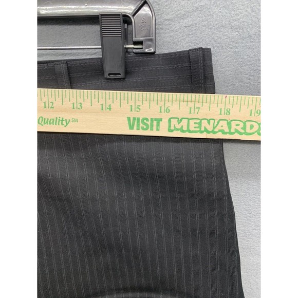 Calvin Klein Pants Mens Size 34X33 Black Stripe Career Business Office - Picture 4 of 13